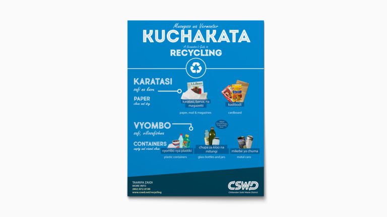 Recycle Poster Swahili