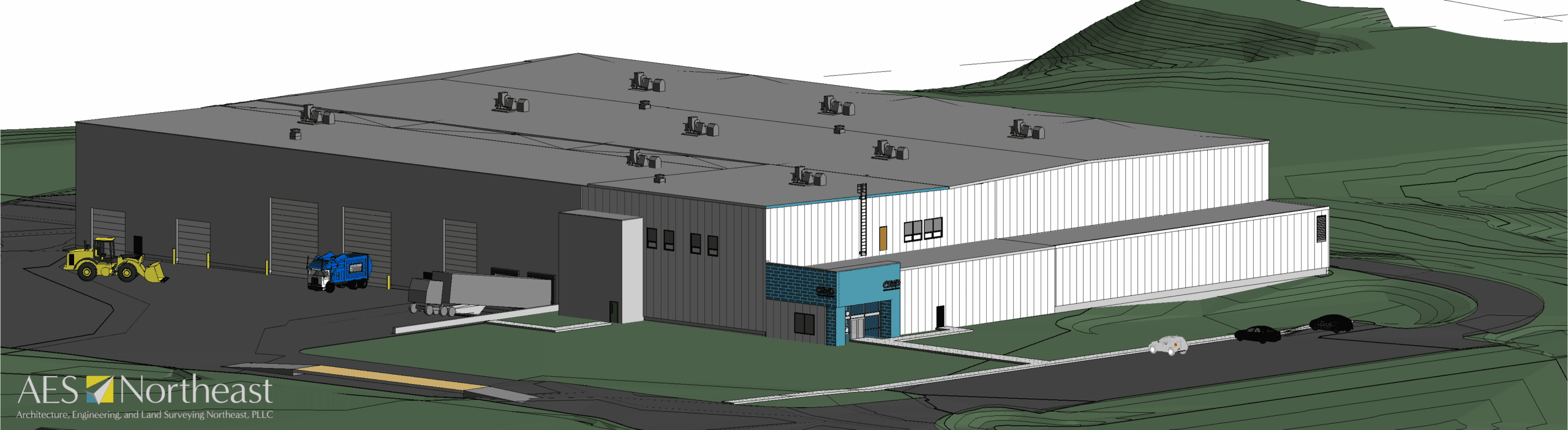 3D Perspective of new Material Recycling Facility