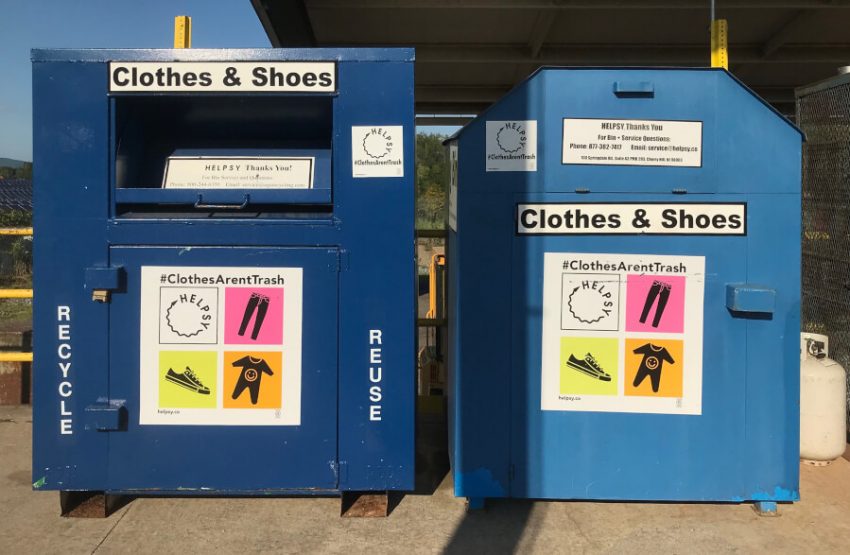 What happens to old clothes we put in recycle bins